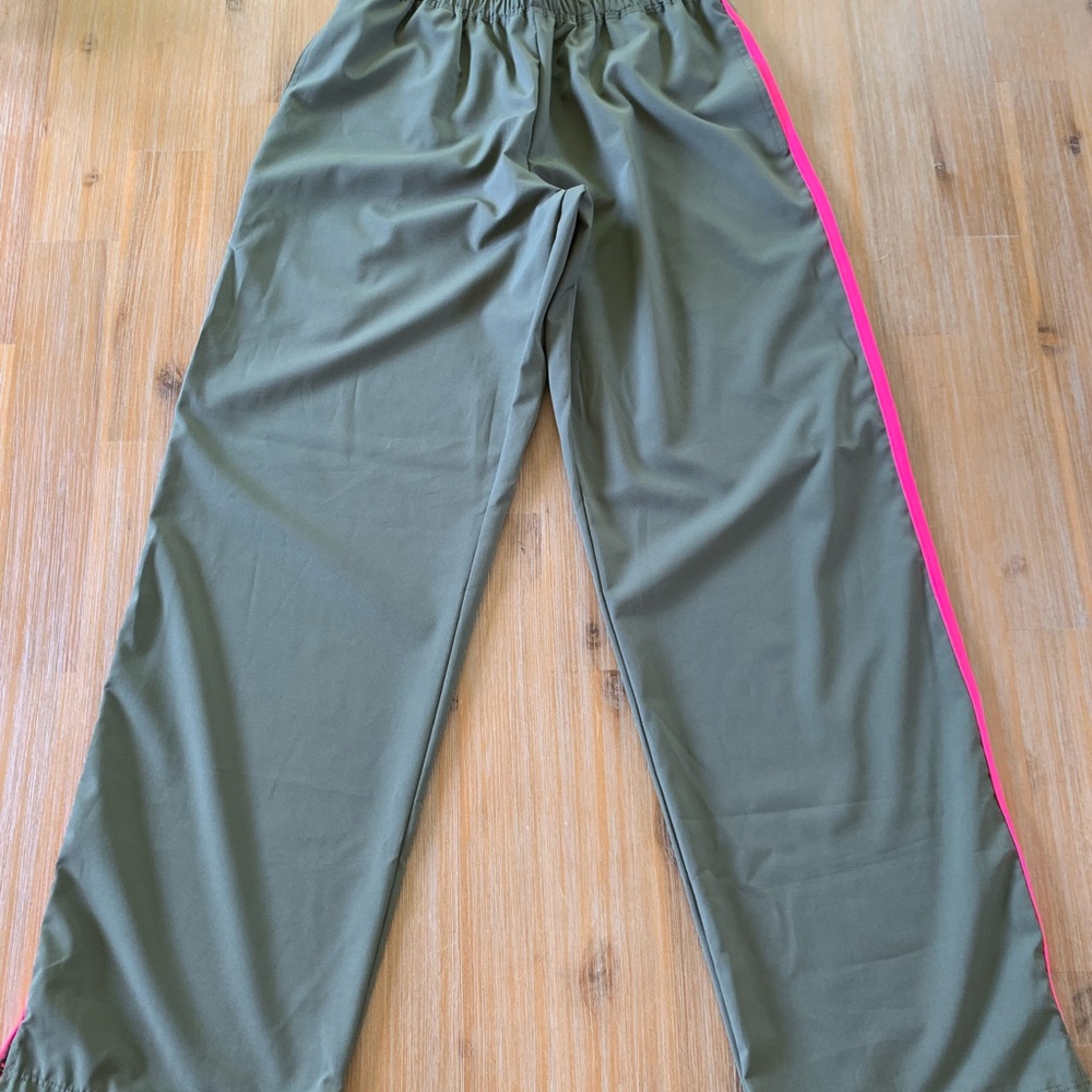 Five the Label Kids' Olive Joggers with Pink Accent